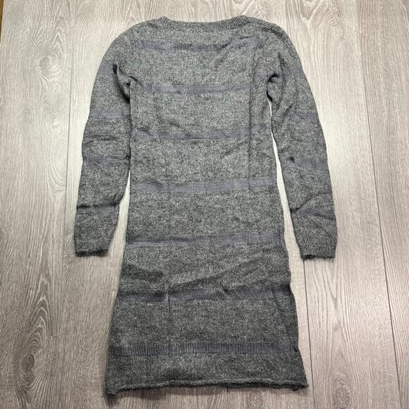Part Two Mohair Small Grey Dress Knit Designer Striped - Picture 6 of 10